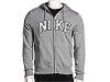 Bluze barbati Nike - Nike Arch Fleece Full-Zip Hoodie - Dark Grey Heather/Dark Grey Heather/White