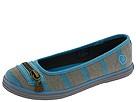 Balerini femei Skechers - Vast - Gray and Turquoise Stripe