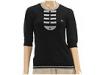 Pulovere femei Fred Perry - SS Intarsia Bib Top - Black