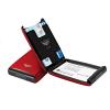 Portcard aluminiu mat rosu Tru Virtu Credit Card Case - Silk Line