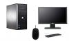 Sistem Desktop PC Dell Optiplex 380MT + Monitor LCD Dell 18.5&#039;&#039;, Wide, Negru, E1910H