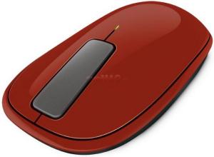 Microsoft - Cel mai mic pret! Mouse BlueTrack Wireless Explorer Touch (Rosu Rust)