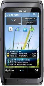 NOKIA - Telefon Mobil NOKIA E7, 680MHz, Symbian 3, AMOLED capacitive touchscreen 4.0", 8MP, 16GB (Dark Grey)