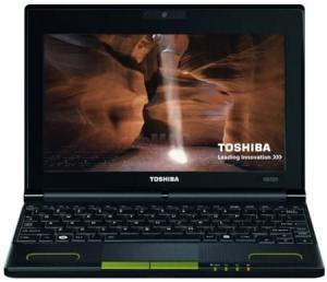Toshiba -      Laptop NB520-10C (Intel Atom N550, 10.1", 1GB, 250GB, Windows 7 Starter, Verde)
