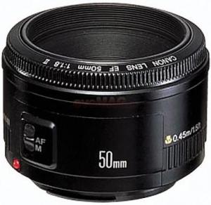 Canon -     Obiectiv Foto EF 50mm/1:1.8 II