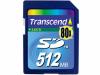 Transcend - secure digital card 512mb