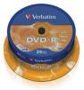 Verbatim - blank dvd-r matt silver, 4.7gb, 16x (25 bucati)