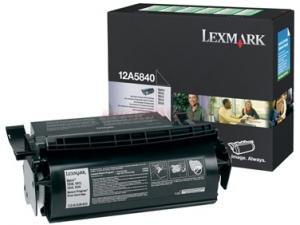 Lexmark - Pret bun! Toner 12A5840 (Negru - program return)