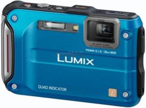 Panasonic - Aparat Foto Digital DMC-FT4 (Albastru) Filmare Full HD, Subacvatica, GPS, Poze 3D