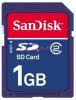 Sandisk - card secure digital 1gb