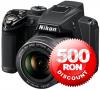 Nikon - promotie aparat foto digital coolpix p500 (negru) + cadouri