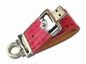 Prestigio - Stick USB Leather Flash Drive NAND 8GB (Roz)