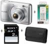 Sony - Aparat Foto Digital DSC-S5000 (Argintiu) + Card SD 2GB + Geanta LCS-BDG + Incarcator cu 2 acumulatori AA