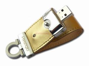 Prestigio - Stick USB Leather Flash Drive NAND 8GB (Auriu)
