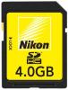 Nikon - card sdhc high speed 4gb