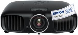 Epson - Promotie Video Proiector EH-TW6000, 3 LCD, Full HD (1920 x 1080), 3D, 2200 lm, 40000:1, 2 x HDMI, 16,7 milioane culori, 6000 de ore + CADOU