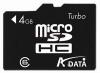 A-data - card microsdhc 4gb (clasa 6)