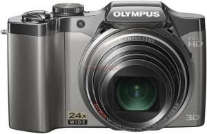 Olympus - Promotie Aparat Foto Digital SZ-30MR (Argintiu) Filmare Full HD, Poze 3D + CADOURI