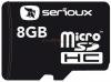 Serioux - card de memorie microsdhc 8gb + adaptor sdhc (clasa 4)