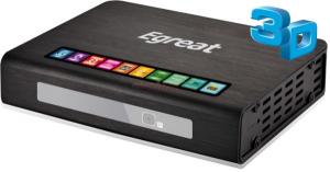 Egreat -  Player Multimedia R6S, Full HD, 3D, 1 x USB 3.0, Realtek 1186DD