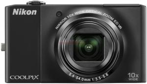 NIKON - Promotie Camera Foto COOLPIX S8000 (Neagra, Cea mai subtire camera cu zoom optic 10x)