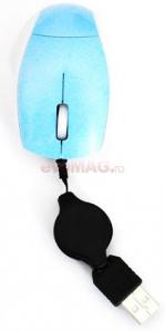 OEM - Lichidare! Mouse Mini Optic USB (Albastru)