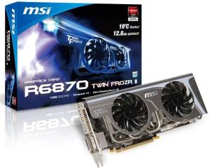 MSI - Placa Video Radeon HD 6870 TWIN FROZR II / OC, 1GB, GDDR5, 256 bit, DVI, mini DisplayPort, HDMI, PCI-E 2.0