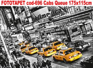 Fototapet masini cod-696 Cabs Queue