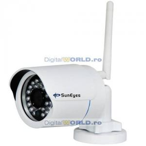 Camera supraveghere IP wireless de exterior, rezolutie HD, waterporoof, H.264, aplicatii Internet, iPhone, iPad, Android, smartphone, tableta