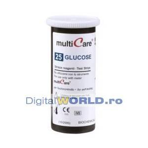 Teste glicemie (cutie 25 buc.) pentru aparat Multicare-In