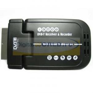Tuner TV digital DVB-T + Player DivX cu intrare USB si slot SD
