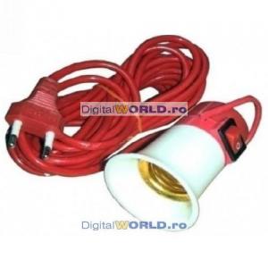 Dulie E27 cu cablu 5m si intrerupator, 7308 - DigitalWORLD