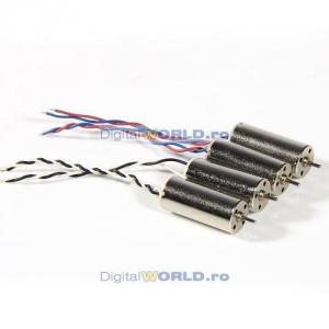 Set 4 motorase electrice pentru hobby, drona, elicopter, masina radiocomandata, motor electric fara perii HubSan