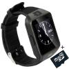 Smartwatch iuni dz09 plus, camera 1.3mp, bt, 1.54 inch, negru + card