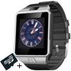 Smartwatch iuni dz09 plus, camera 1.3mp, bt, 1.54 inch, argintiu +