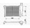 Radiator  racire motor PEUGEOT 106    1A  1C  PRODUCATOR MAGNETI MARELLI 350213328000