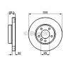 Disc frana vw touareg  7p5  producator bosch 0 986