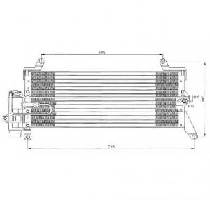 Condensator  climatizare FIAT PUNTO  176  PRODUCATOR NRF 35255