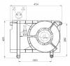 Ventilator  radiator daewoo kalos  klas  producator