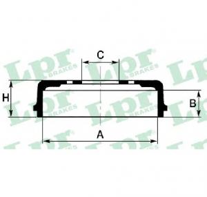 Tambur frana SUZUKI GRAND VITARA I  FT  GT  PRODUCATOR LPR 7D0674