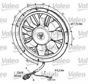 Ventilator  radiator VOLVO 940 Mk II  944  PRODUCATOR VALEO 696061