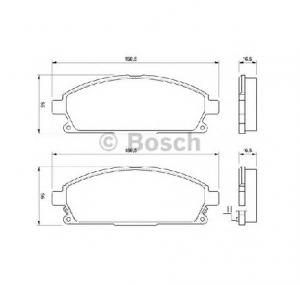 Set placute frana frana disc NISSAN PATHFINDER  R50  PRODUCATOR BOSCH 0 986 424 715