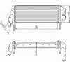 Intercooler  compresor dacia sandero producator nrf