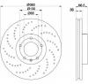 Disc frana vw touareg  7p5  producator textar