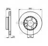 Disc frana OPEL OMEGA A  16  17  19  PRODUCATOR BOSCH 0 986 478 326