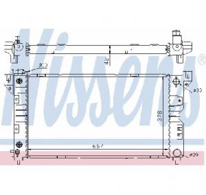 Radiator  racire motor CHRYSLER VOYAGER Mk II  GS  PRODUCATOR NISSENS 60984