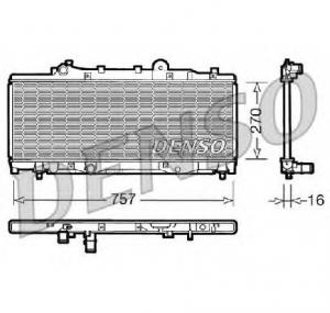 Radiator  racire motor FIAT PUNTO  176  PRODUCATOR DENSO DRM09092