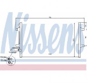 Condensator  climatizare VOLVO C30 PRODUCATOR NISSENS 940086