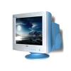 Monitor crt horizon 7002em silver&amp;blue