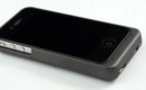 Acumulatori Acumulator Extern Husa Ultra Slim iPhone 4s 4 1900 mAh - Neagra